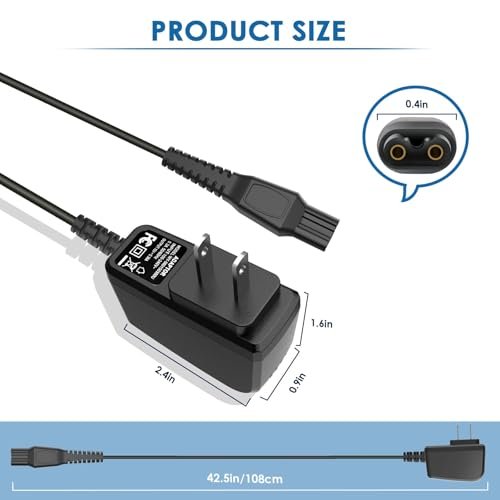 NFGEKT 15V Charger Cord Compatible with Norelco HQ8505 3000 5000 7000 9000 Series MG5750 MG7750 MG7790 Shaver - görsel 4