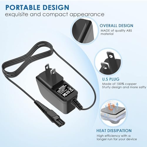 NFGEKT 15V Charger Cord Compatible with Norelco HQ8505 3000 5000 7000 9000 Series MG5750 MG7750 MG7790 Shaver - görsel 8