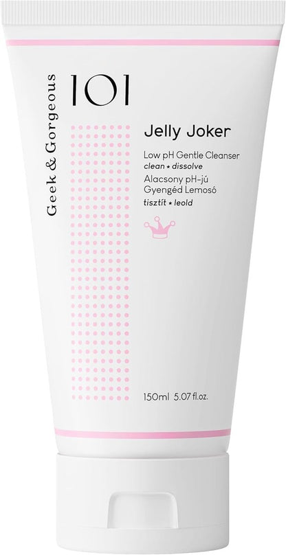 Jelly Joker Gentle Gel Cleanser & Makeup Remover – Non-Foaming, Low pH, Hydrating – For All Skin Types, Sensitive – 5.07 oz