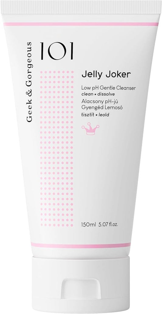 Jelly Joker Gentle Gel Cleanser & Makeup Remover – Non-Foaming, Low pH, Hydrating – For All Skin Types, Sensitive – 5.07 oz