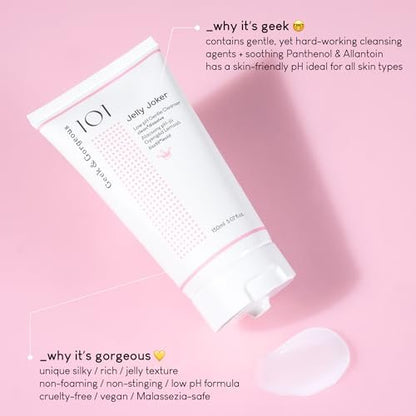 Jelly Joker Gentle Gel Cleanser & Makeup Remover – Non-Foaming, Low pH, Hydrating – For All Skin Types, Sensitive – 5.07 oz