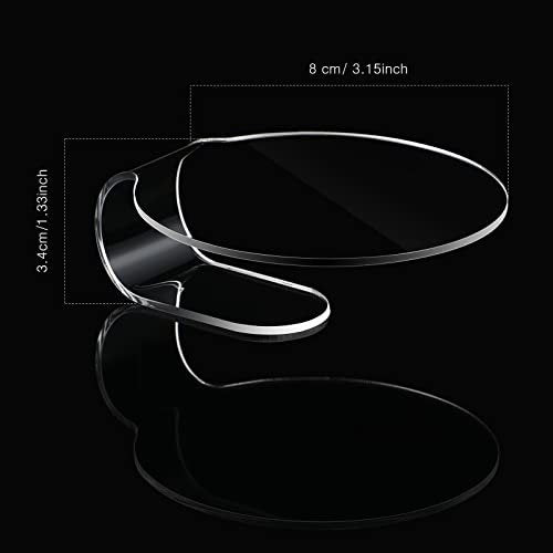 Clear Acrylic Makeup Mixing Palette – 2 Pack Handheld Foundation & Eyeshadow Tray for Blending - görsel 4