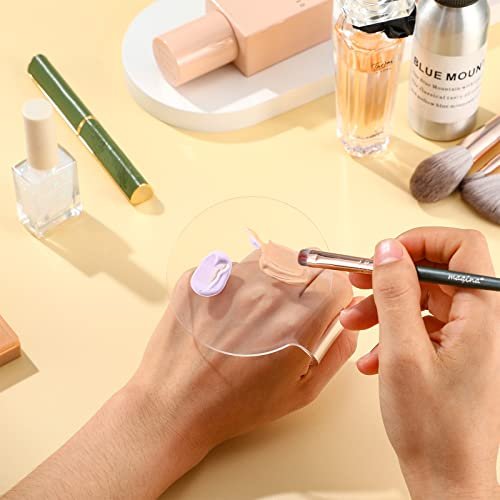 Clear Acrylic Makeup Mixing Palette – 2 Pack Handheld Foundation & Eyeshadow Tray for Blending - görsel 8