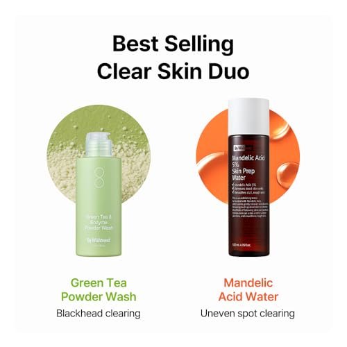 BY WISHTREND Green Tea & Enzyme Powder Wash - Gentle Face Wash for Sensitive Skin, Removes Impurities, Fragrance Free, 110g - görsel 18