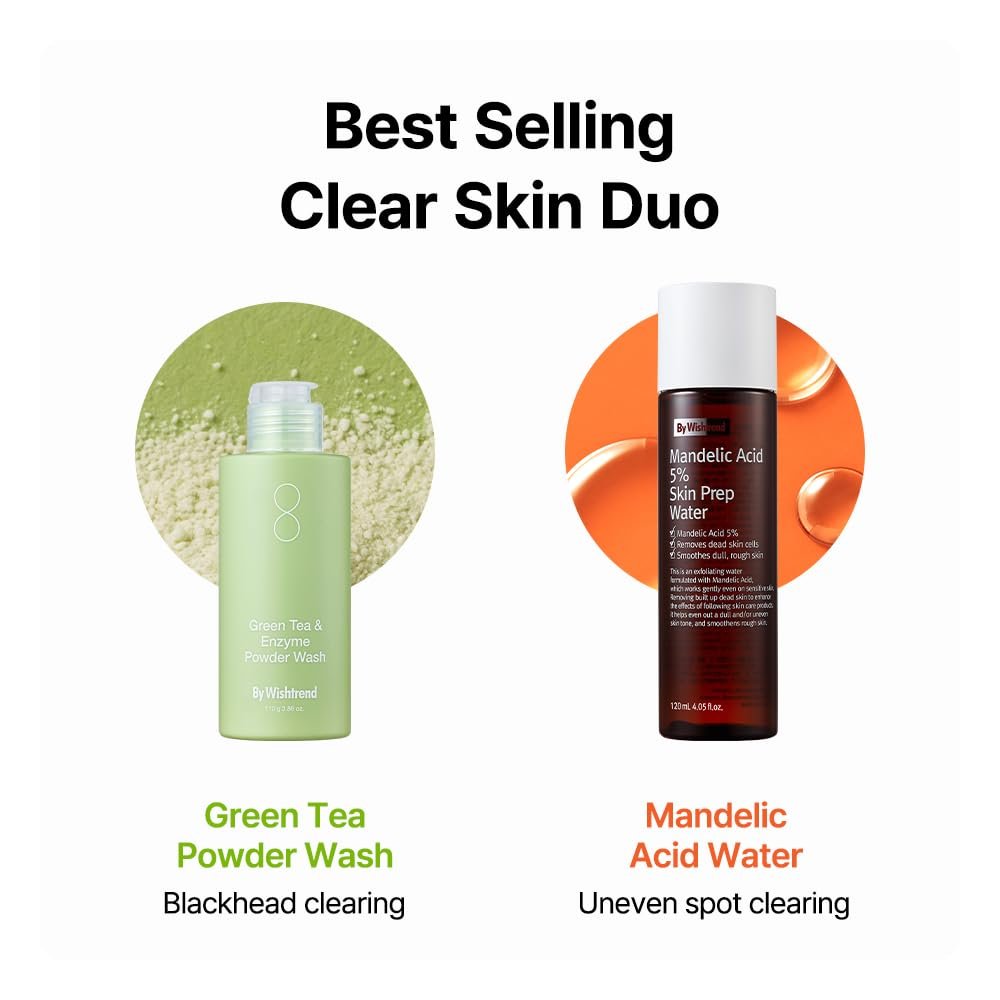 BY WISHTREND Green Tea & Enzyme Powder Wash - Gentle Face Wash for Sensitive Skin, Removes Impurities, Fragrance Free, 110g - görsel 17
