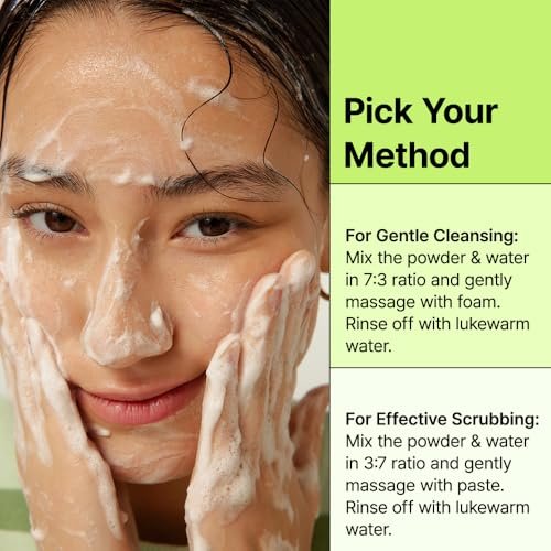 BY WISHTREND Green Tea & Enzyme Powder Wash - Gentle Face Wash for Sensitive Skin, Removes Impurities, Fragrance Free, 110g - görsel 12