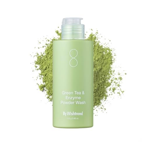 BY WISHTREND Green Tea & Enzyme Powder Wash - Gentle Face Wash for Sensitive Skin, Removes Impurities, Fragrance Free, 110g - görsel 2