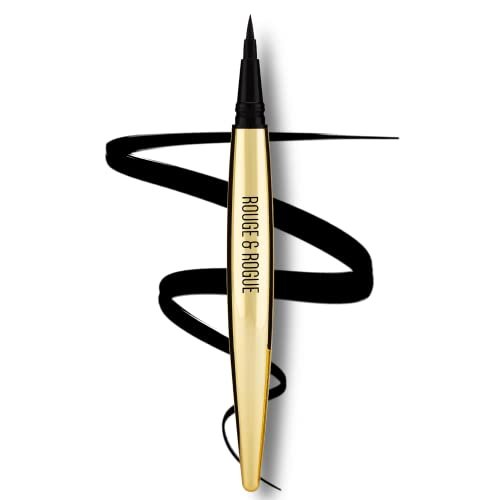 Rouge & Rogue Waterproof Liquid Eyeliner – Ultra-Black, Smudge-Proof, Long-Lasting, Vegan & Cruelty-Free Precision Brush Tip for Winged Liner & Cat Eye - görsel 2