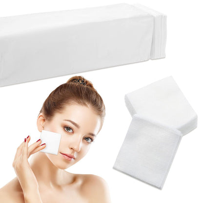 Leelosp 600-Pack 2x2 Inch Disposable Non-Woven Facial Wipes – Soft Aesthetic Petite Silken Pads for Spa, Salon, Makeup Removal & Product Application