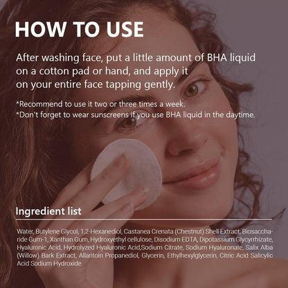 ISNTREE Chestnut BHA 2% Clear Liquid - Mild Exfoliating Toner for Deep Pore Care, Smoothing & Soothing, 100ml Avelisse
