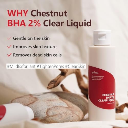 ISNTREE Chestnut BHA 2% Clear Liquid - Mild Exfoliating Toner for Deep Pore Care, Smoothing & Soothing, 100ml Avelisse