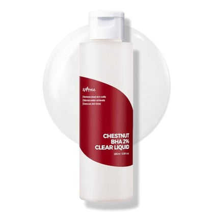 ISNTREE Chestnut BHA 2% Clear Liquid - Mild Exfoliating Toner for Deep Pore Care, Smoothing & Soothing, 100ml Avelisse