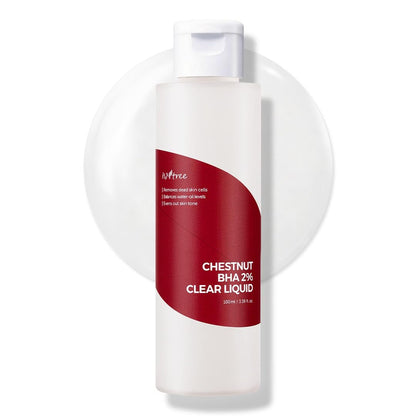ISNTREE Chestnut BHA 2% Clear Liquid - Mild Exfoliating Toner for Deep Pore Care, Smoothing & Soothing, 100ml Avelisse