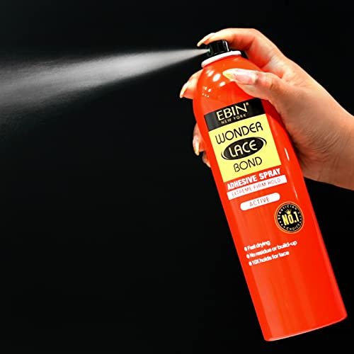 EBIN NEW YORK Wonder Lace Bond Adhesive Spray Active 3-Pack - Extreme Firm Hold, Fast Drying, No Residue, All-Day Hold for Daily Wig Application (6.08 oz / 180 ml Each) - görsel 4