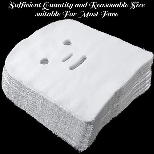 Leelosp 100 Pieces Precut Gauze Face Masks – Large Soft White Gauze Pads for Home Beauty Salon Spa Facial Treatments - görsel 8