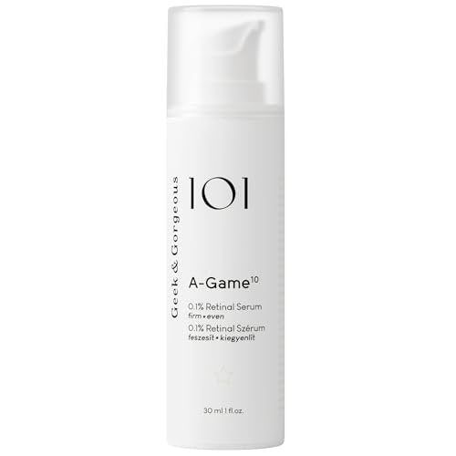 Geek & Gorgeous A-Game 10-0.1% Retinal Serum - High-Strength Anti-Aging Formula for All Skin Types, 1 oz - görsel 2