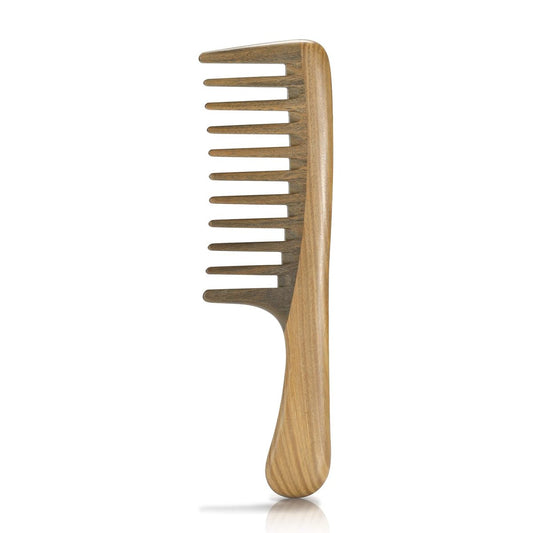 BESTOOL Wide Tooth Comb - Extra Large Natural Sandalwood Detangler for Curly, Long, Thick Hair - Anti-Static Avelisse