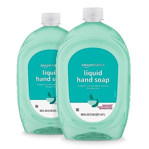 Liquid Hand Soap Refill, Mango & Coconut Water Scent, Dermatologist Tested, pH Balanced, 50 Fl Oz (Pack of 2) - görsel 1