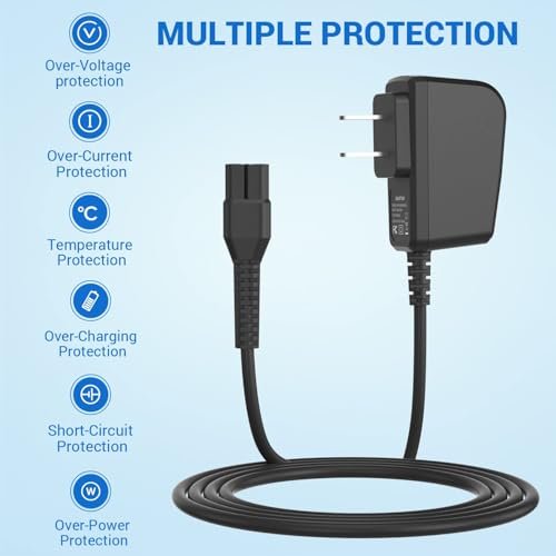 CGGXJP 4.3V Charger Compatible with Philips Norelco OneBlade (Old Model) A00390 QP2520 MG3740 QP2521 QP2522 QP2515 MG5700 MG3720 Electric Shaver Replacement Power Cord - görsel 3