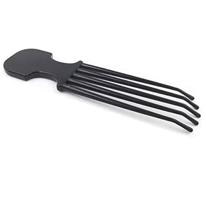 Coiffure Extensions CE Scalp Scratcher & Massager - Black Plastic Pocket Size Comb for Itchy Scalp Relief
