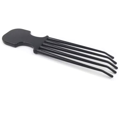 Coiffure Extensions CE Scalp Scratcher & Massager - Black Plastic Pocket Size Comb for Itchy Scalp Relief