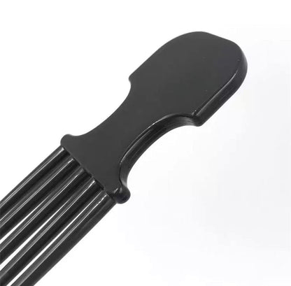 Coiffure Extensions CE Scalp Scratcher & Massager - Black Plastic Pocket Size Comb for Itchy Scalp Relief