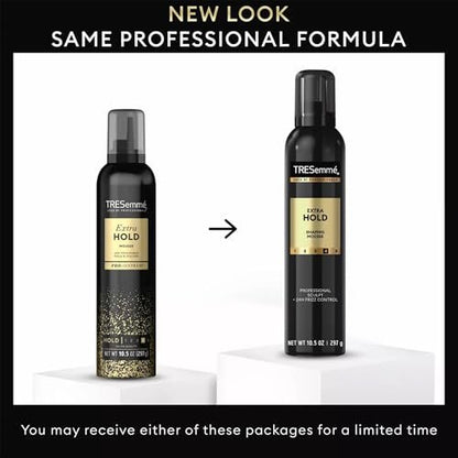 TRESemmé Extra Hold Shaping Mousse 2-Pack with Keratin Mask – 24H Frizz Control & Moisture Avelisse