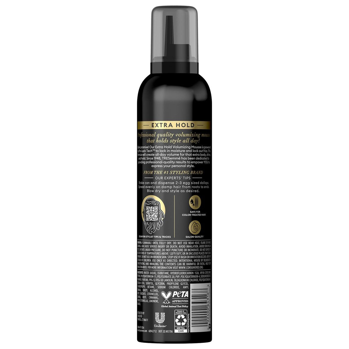 TRESemmé Extra Hold Shaping Mousse 2-Pack with Keratin Mask – 24H Frizz Control & Moisture Avelisse