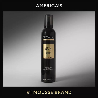 TRESemmé Extra Hold Shaping Mousse 2-Pack with Keratin Mask – 24H Frizz Control & Moisture Avelisse