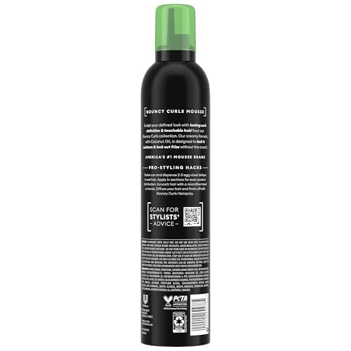TRESemmé Defining Hair Mousse Bouncy Curls 2-Pack with Nourishing Coconut & Avocado Oil + Keratin Hair Mask Avelisse