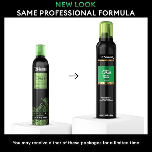 TRESemmé Defining Hair Mousse Bouncy Curls 2-Pack with Nourishing Coconut & Avocado Oil + Keratin Hair Mask Avelisse