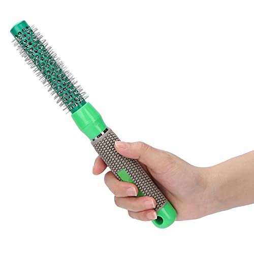 Yinhing Round Curling Comb - 3/4" Hair Curler Heat Round Brush with Wooden Handle for Styling Curls, Green - görsel 16