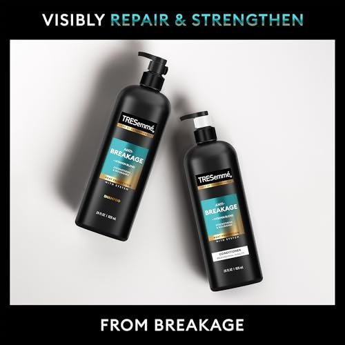 TRESemmé Anti-Breakage Shampoo, Conditioner & Keratin Mask Set - Strengthening for Dry, Damaged Hair, 28 oz Duo Avelisse