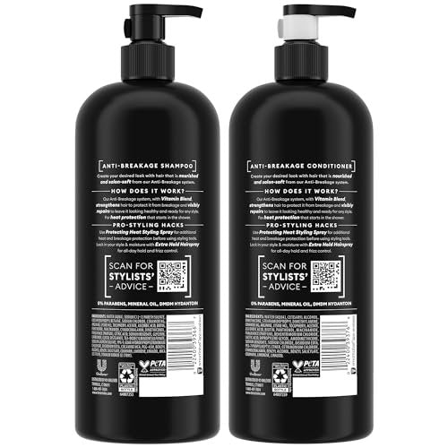 TRESemmé Anti-Breakage Shampoo, Conditioner & Keratin Mask Set - Strengthening for Dry, Damaged Hair, 28 oz Duo Avelisse