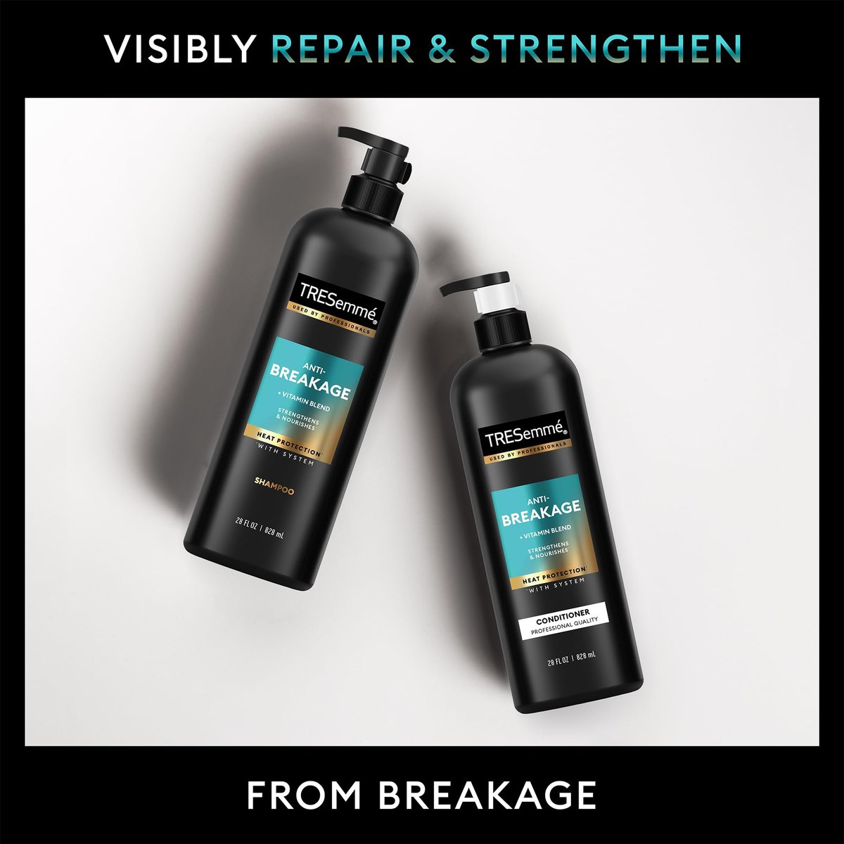 TRESemmé Anti-Breakage Shampoo, Conditioner & Keratin Mask Set - Strengthening for Dry, Damaged Hair, 28 oz Duo Avelisse