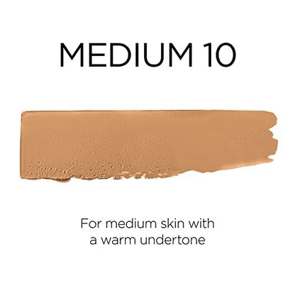 L'Oreal Paris Age Perfect 4-in-1 Tinted Face Balm Foundation with Firming Serum, Medium 10, 0.61 oz