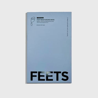 FEETS Hydrating Foot Mask with Tea Tree and Peppermint (3-Pack) – Deeply Moisturizes Full Foot and Heel, Soften Calluses, Nourish Heels, Cool Feel for Men and Women Avelisse