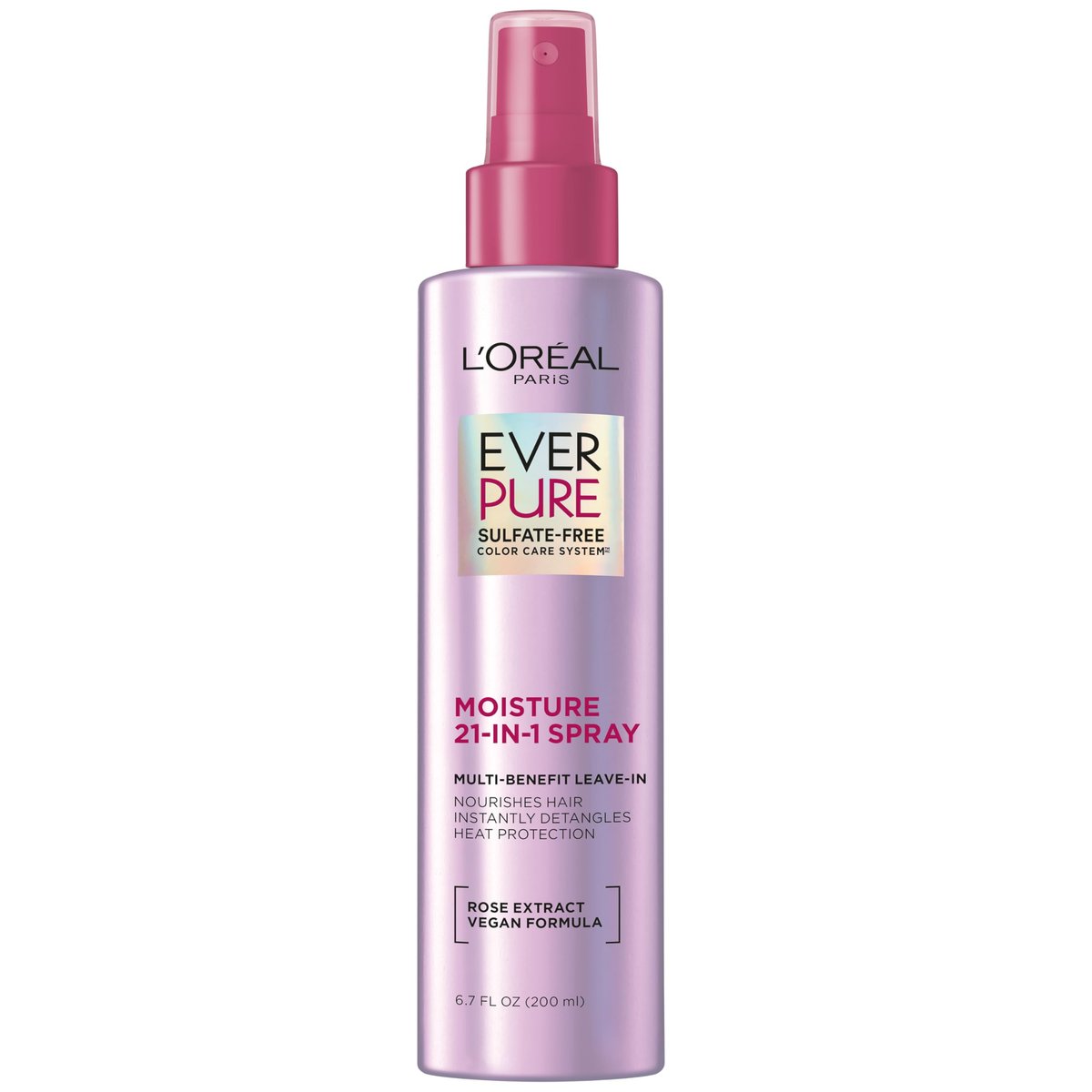 L'Oreal Paris EverPure 21-in-1 Leave In Conditioner Spray - Sulfate Free, Vegan, 6.8 fl oz - görsel 1