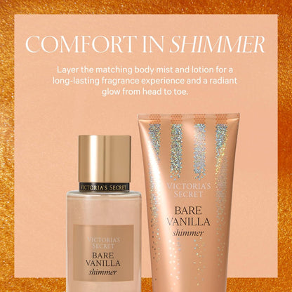 Victoria's Secret Bare Vanilla Shimmer Fragrance Body Lotion – 8 oz