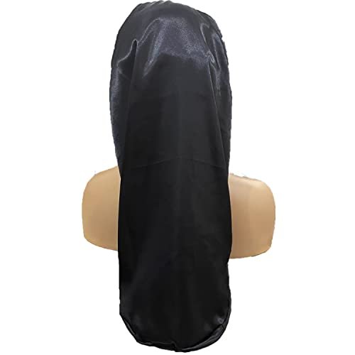 4 Pcs Satin Bonnet for Women – Long Sleep Cap, Soft Silky Bonnet for Braids, One Size Multicolor Set - görsel 6