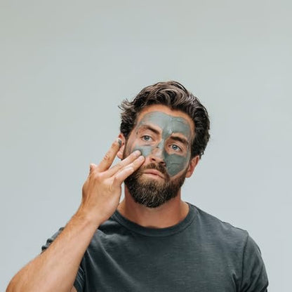 Caldera + Lab The Deep Organic Hydrating Clay Face Mask for Men – Vegan, Natural & Antioxidant Rich Exfoliating Facial Treatment for Dry, Sensitive & Normal Skin Avelisse
