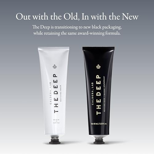Caldera + Lab The Deep Organic Hydrating Clay Face Mask for Men – Vegan, Natural & Antioxidant Rich Exfoliating Facial Treatment for Dry, Sensitive & Normal Skin Avelisse