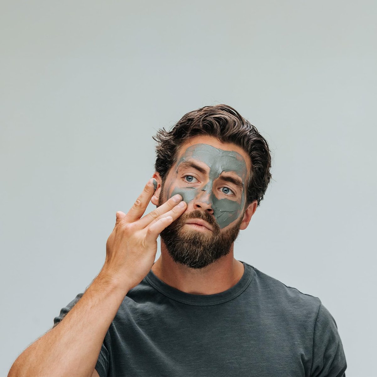 Caldera + Lab The Deep Organic Hydrating Clay Face Mask for Men – Vegan, Natural & Antioxidant Rich Exfoliating Facial Treatment for Dry, Sensitive & Normal Skin Avelisse