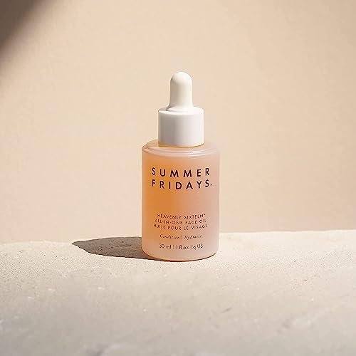 Summer Fridays Heavenly Sixteen Face Oil - All-In-One Hydrating Face Oil for Dry Skin - Restorative Blend of 16 Non-Comedogenic Oils - 1 Fl Oz Avelisse