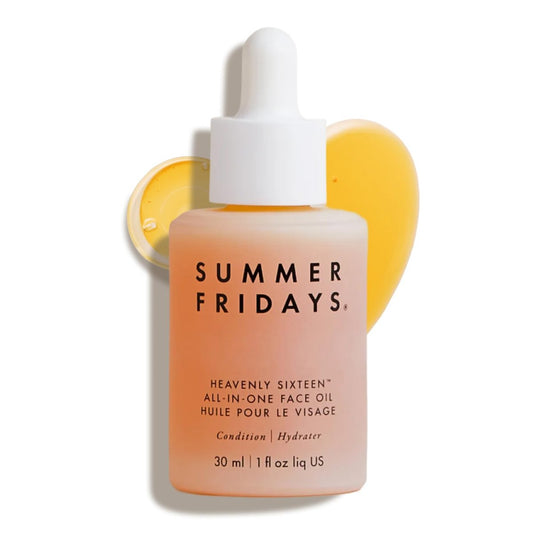 Summer Fridays Heavenly Sixteen Face Oil - All-In-One Hydrating Face Oil for Dry Skin - Restorative Blend of 16 Non-Comedogenic Oils - 1 Fl Oz Avelisse