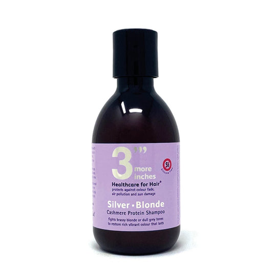 3 More Inches Silver Blonde Shampoo - Color Correcting Purple Shampoo for Blonde Hair - Anti-Brassy, Yellow Tones - Toning Violet Pigment - Sulphate Free - Hair Care by Michael Van Clarke