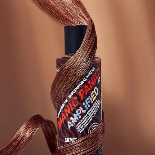 MANIC PANIC Cattail Medium Brown Hair Dye - Semi-Permanent Chocolate Brown Hair Color for Women and Men - Vegan, PPD & Ammonia Free (4 oz) Avelisse