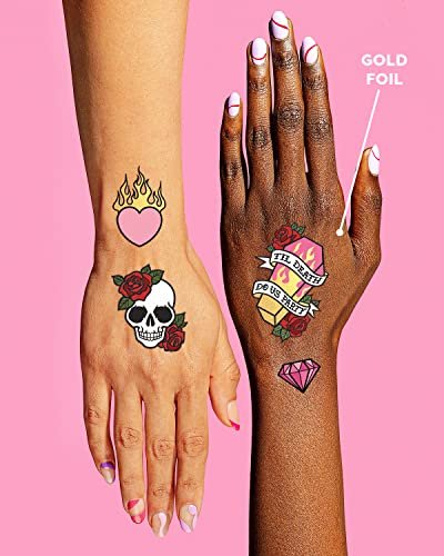 xo, Fetti Bride or Die Bachelorette Temporary Tattoos - 48 Foil Styles | Til Death Do Us Party Bach Decoration, Bridesmaid Favor, Bride to Be Gift + Bridal Shower Supplies - görsel 8