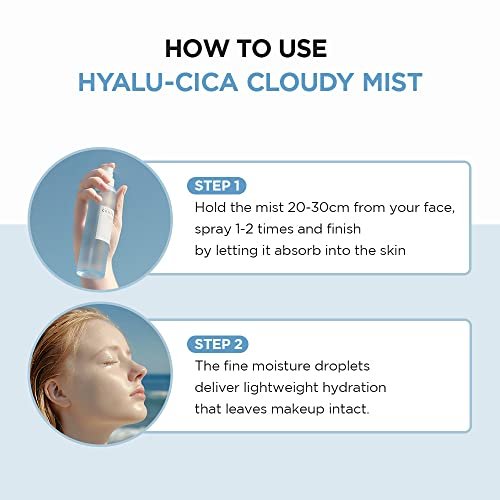 SKIN 1004 Madagascar Centella Hyalu-CICA Cloudy Mist - Hydrating Face Mist with Hyaluronic Acid & Centella Asiatica, 4.05 fl oz Avelisse