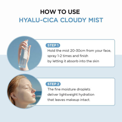 SKIN 1004 Madagascar Centella Hyalu-CICA Cloudy Mist - Hydrating Face Mist with Hyaluronic Acid & Centella Asiatica, 4.05 fl oz Avelisse